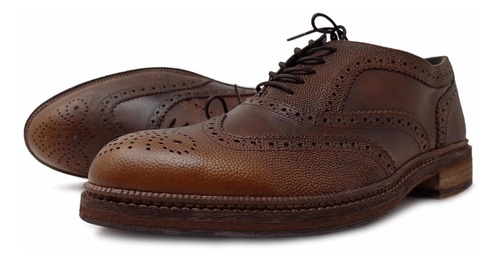 Imagen 4 de 9 de Zapato Para Caballero Bostoniano Fina Piel Vacuno Artesanal