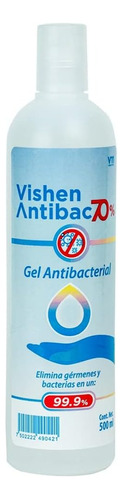 Gel Antibacterial Para Manos Vishen Antibac Clarasol 500 Ml
