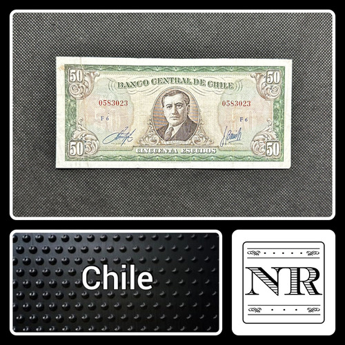 Chile - 50 Escudos - Año 1975 - P #140 - Inostroza Barrios