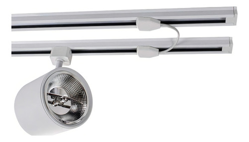 Conector Contato Extensão P/ Trilho Eletrificado St2292 Estrutura Branco 110v/220v