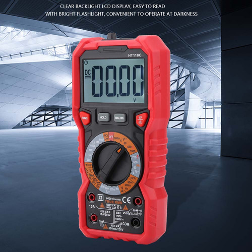 Multímetro Digital Portátil Ht118c Ac/dc Volt Amp Ohm