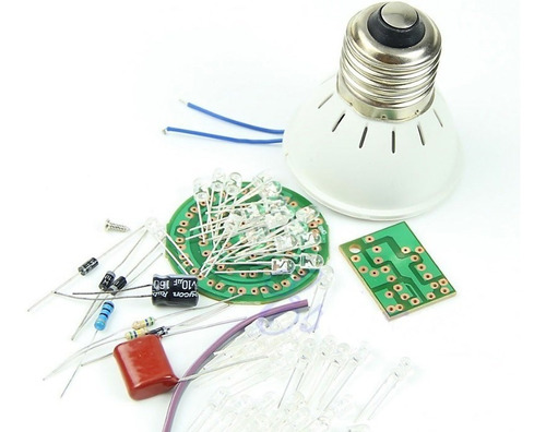 Foco Led Proyecto Ahorro Energia Kit Electronico Armable Diy