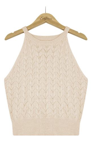 Blusa A Rayas De Punto A La Moda, Camiseta Sin Mangas Con Cu