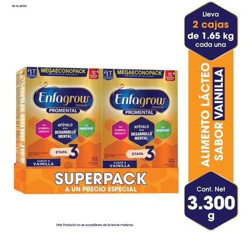 Super Pack Enfagrow Premium Vainilla X 3300 Gr