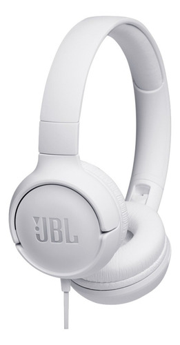 Auriculares Jbl Tune 500 Blanco Con Cable Mini Plug Control Blanco