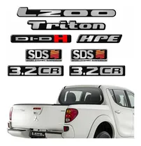 Comprar Emblemas Adesivos Mitsubishi L200 Triton 3.2 Cr Hpe Resinado