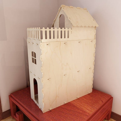Casita Muñecas 55x35x17_20 Muebles_fibrofacil Mdf