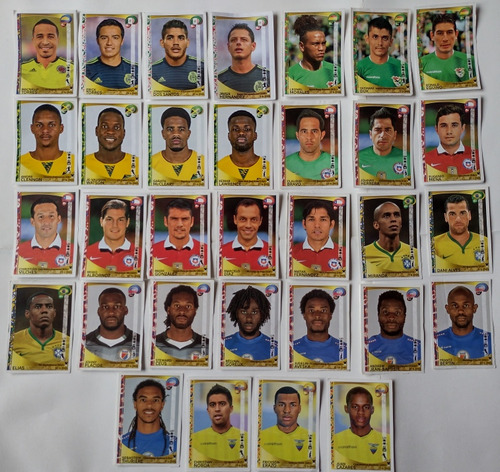 Lote De 32 Figuritas De La Copa América Centenario Usa 2016