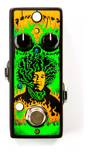Pedal Dunlop Hendrix 68 Jhms1 Fuzz Face Color Verde