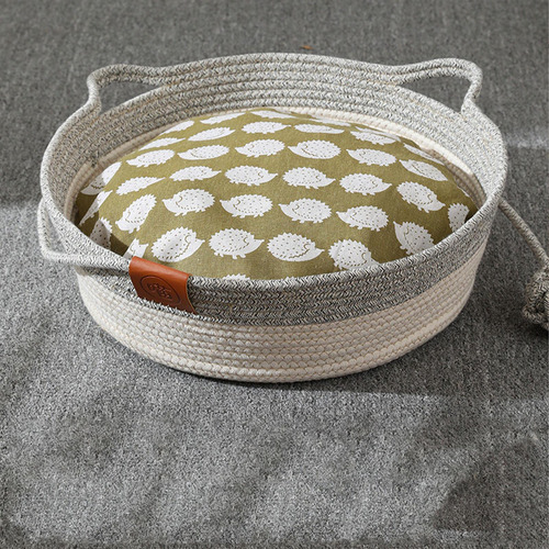 Cama De Algodón Cama De Gato Nido Para Dormir Las M Gris