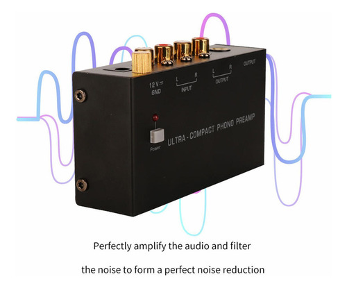 Fonógrafo De Audio Estéreo Entrada Rca Duradera Salida Rca P