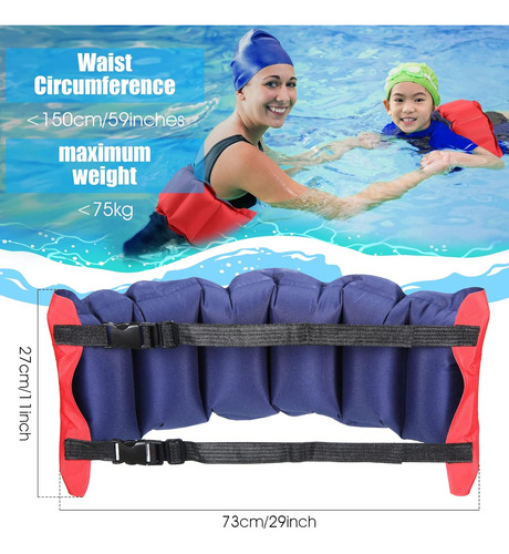 Cinturón Inflable Natación, Cinturón De Flotación P...