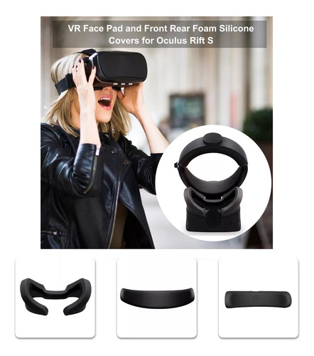 Capa De Silicone Vr Face Pad Para Oculus Rift S Capa De