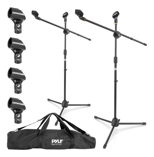 Pyle Universal TriPod Microphone Stand - Par De Ajustables D