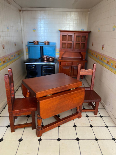 Colección Casa De Muñecas Victoriana Mueble Cocina C/acces (Usado)