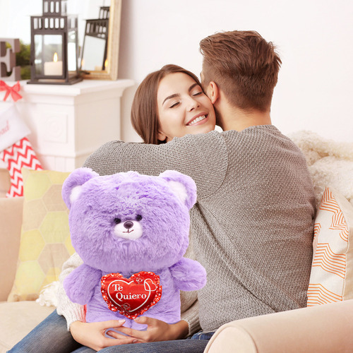 San Valentin Oso D Peluche Tierno Corazon Te Amo 50cm Color Te Quiero Rojo