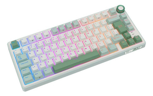 Teclado Mecanico Gamer Royal Kludge Rkr75 Rgb Abnt2 S/ Brown