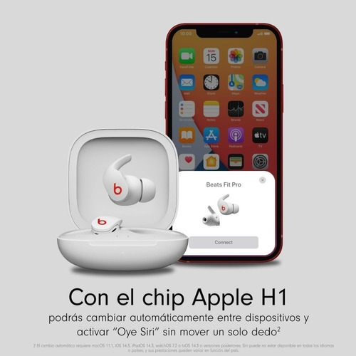 Imagen 5 de 10 de Audífonos in-ear inalámbricos Apple Beats Fit Pro MK2 white