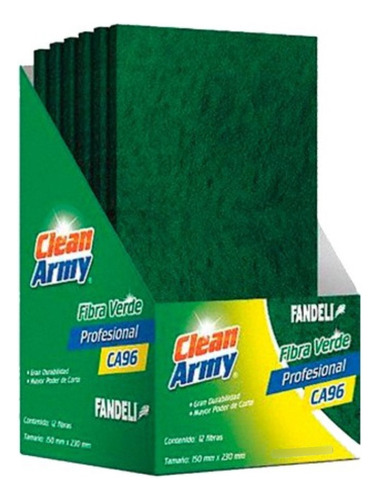 Fibra Clean Army Fandeli (12 Piezas De 15x 23cm)