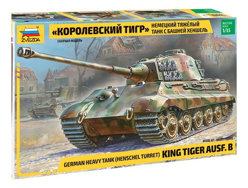 Tanque Para Armar Zvezda 3601 Maqueta 1/35 King Tiger Ausf B