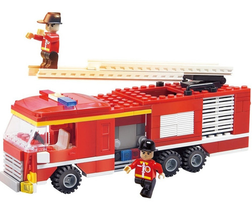 Camion De Bombero Cogo Fire Fighter Bloques