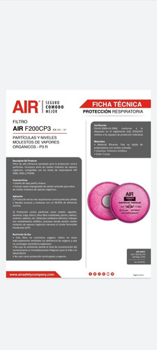 Filtros Particulas Alta Eficiencia Air F200cp3 Ex 291-297