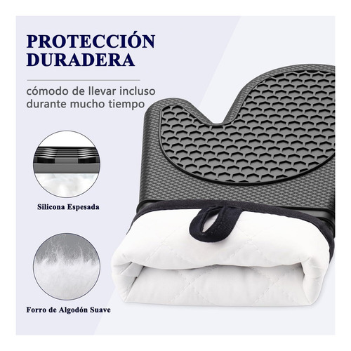 Guantes De Horno De Silicona, Juego 2, Resistentes Al Calor