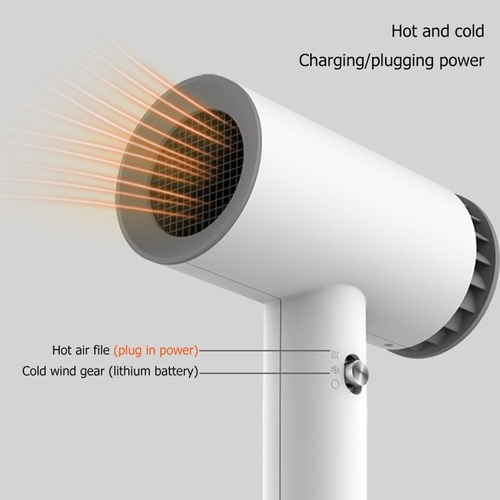 Secador De Pelo De Aire Caliente Y Frío Recargable Usb