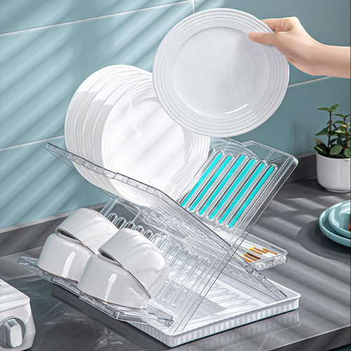 Tendedero De Platos Plegable Para Encimera De Cocina
