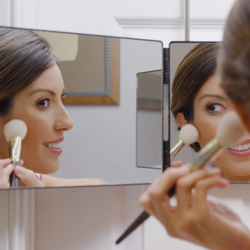 Espejo De 3 Vías Para Cortarse El Pelo, 360 Grados, Triple