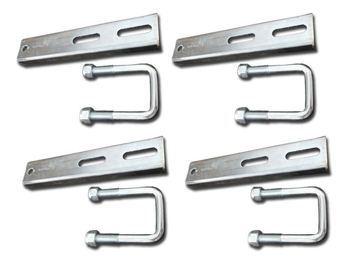 4 Soportes 26 Cm Para Cama De Rodillos Trailer Abrazaderas