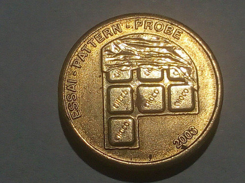 Moneda Suiza Euro Prueba Fantasia. 10 Ceros 2003. 