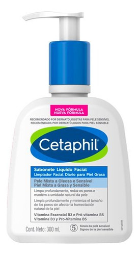 Gel De Limpieza Cetaphil Para Piel Grasa 300ml