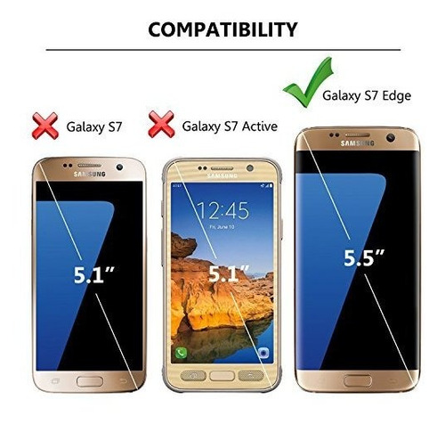 Funda De Silicona Para Galaxy S7 Edge (azul Combinada)