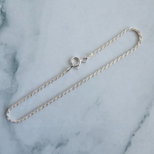 Pulsera Torbillon Plata Fina Ley 925 Unisex 1.5mm Grosor