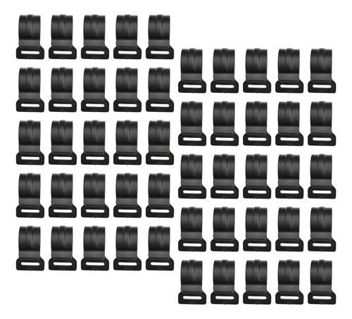 50 Clips Resistentes Para Postes De Carpa, 20 Mm De Espesor