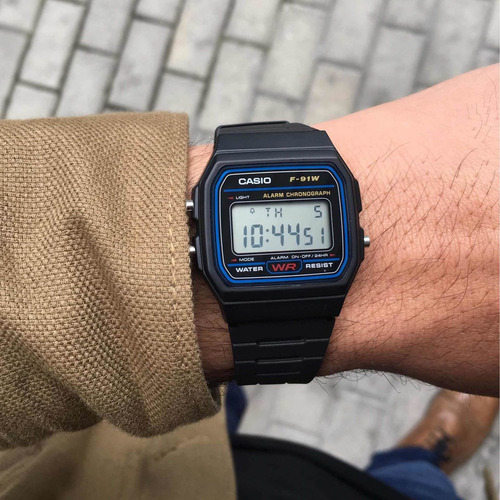 Imagen 2 de 2 de Casio F-91w Digital Alarma Cronómetro Illuminator Wr