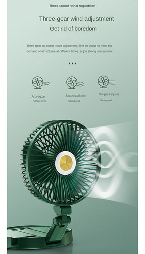 Ventilador De Lámpara De Escritorio Y8, Plegable, Retráctil,