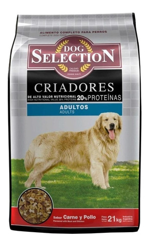 Imagen 1 de 1 de Alimento Dog Selection Criadores para perro adulto de raza mediana y grande sabor carne y pollo en bolsa de 21 kg