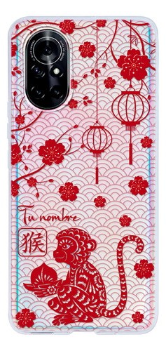 Funda Para Huawei Horóscopo Chino Mono Con Tu Nombre