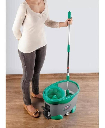 Mop Twister Turbo Noviça Balde Com Pedal 17 Litros