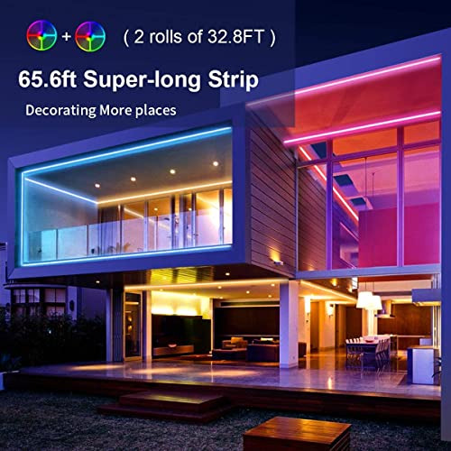 Kit De Luces De Tira Led 65.6ft (20m) 5050 Smd Rgb Luce...