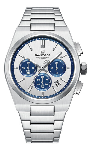 Reloj Cronógrafo De Acero Inoxidable Naviforce Para Hombre