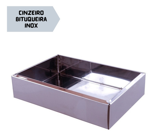 Cinzeiro Inox Bituqueira Fumante Lixeira Cigarros Fumo