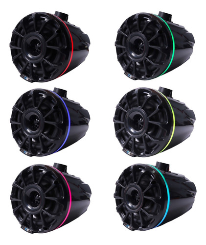 Bocinas Marinas Carbon Audio Ca-wmb8065pr Negro