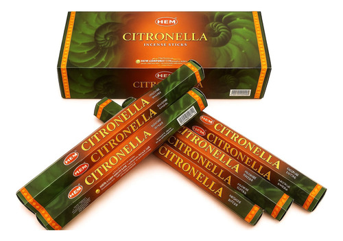 Incienso Hem Mayoreo 120 Varas C/portaincienso Citronela Citronela