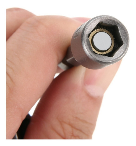 Imagen 3 de 6 de Puntas Atornillador Dado Hexagonal Iman 5 Pcs Electroimporta