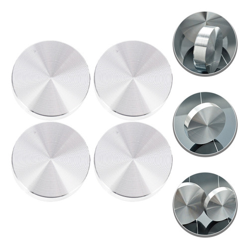 Soporte De Mesa De Vidrio Con Disco Circular De Aluminio Red