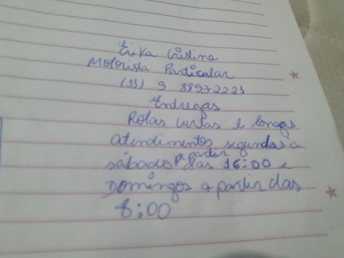 Motorista Particular (uber)