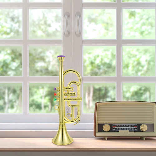 1pc Imitação Instrumento Musical Brinquedo Trompete Cedo